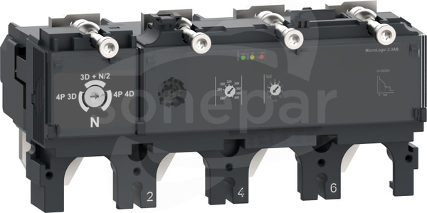 Micrologic 2.3AB, 400A, 4P3D, do NSX400 Zabezpieczenie elektroniczne