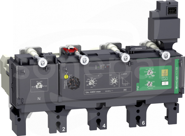 NSX400  AC 4P4D 400A 4.3 AB Zabezpieczenie elektroniczen