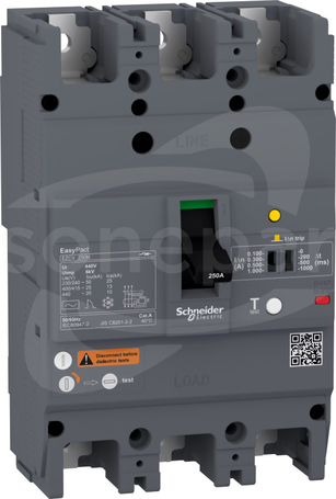 EZCV250N3250 EZCV250N - TMD - 250A -  3d Wyłącznik