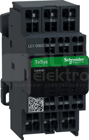 LC1D323F7 32A 15,0kW 1NO+1NC 110V50/60Hz Stycznik 3P