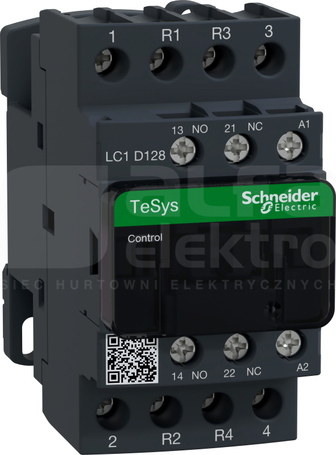 LC1D128F7 12A 5,5kW 1NO+1NC 110V 50/60Hz Stycznik 4P
