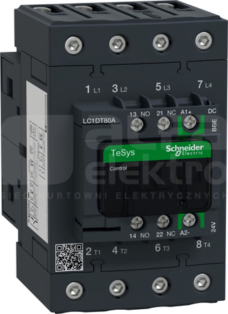 LC1DT80ABBE 80A 4NO 24VDC Stycznik 4P