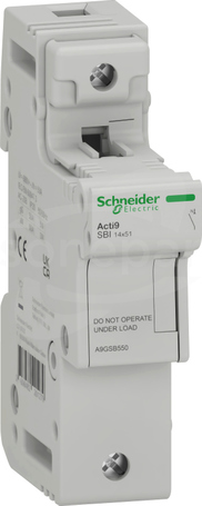 Acti9 A9GSB550 1N 50A wkładki 14 x 51mm SBI-50-N Podstawa bezpiecznikowa