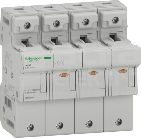 SBI 3P+N 500V 50A 14x51 Podstawa bezpiecznikowa