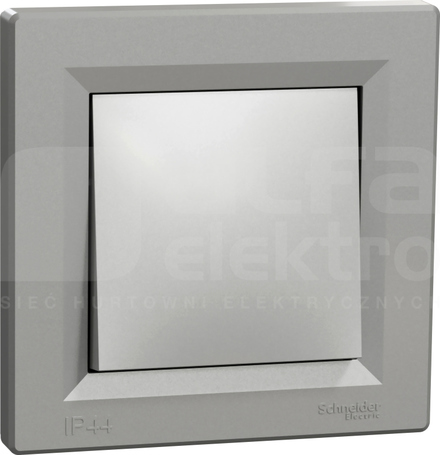ASFORA IP44 aluminium Łącznik schodowy z ramką