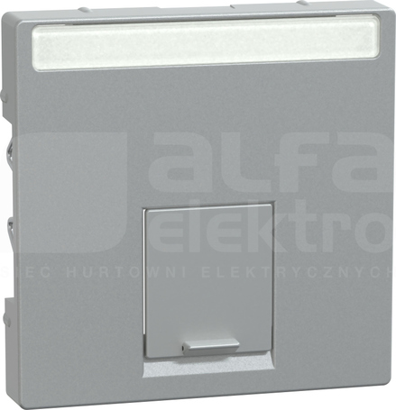 MERTEN M 1xRJ45 SE aluminium Płytka centralna gniazda komp.