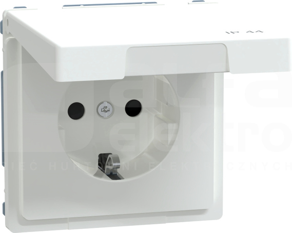 D-LIFE Schuko 2P+PE IP44 biały Gniazdo