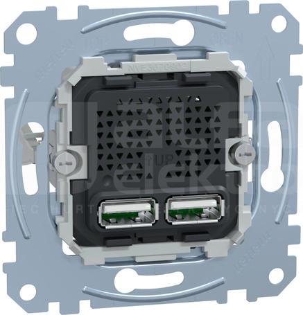 MERTEN M Mechanizm gn.USB 2xFM