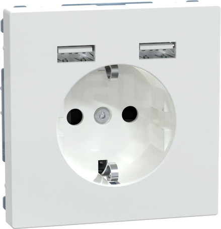 MERTEN SYSTEM D SCHUKO 2xUSB 2,4A biały lotos Gniazdo z ładowarką USB