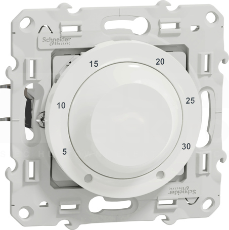 ODACE biały Termostat elektroniczny obrotowy