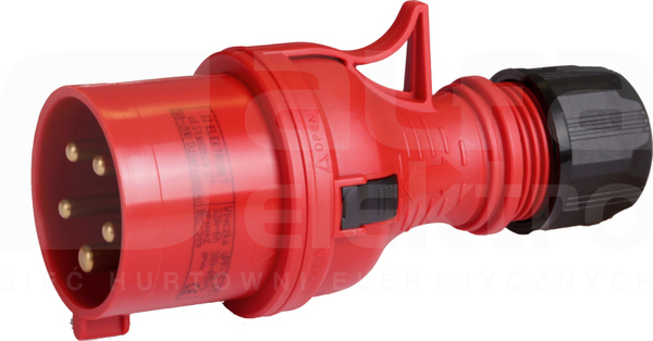 TWIST 32A 5P 400V IP44 WPP Typ B Wtyczka przenośna prosta