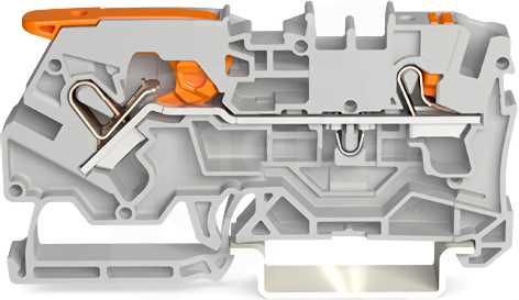 2104-5201 4mm2 Szara Złączka przelotowa