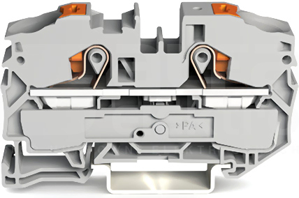 2216-1201 szary 16mm2 Złączka 2-przewodowa przelotowa