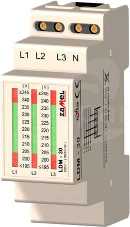 LDM-30 230/400VAC Wskaźnik napięcia 3-faz.