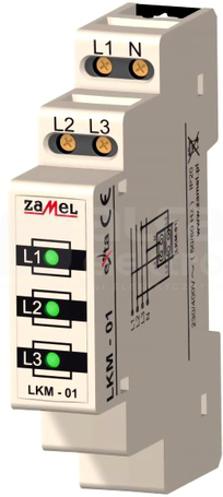 LKM-01-20 230V/400V 3xLED zielony TN Wskaźnik zasilania