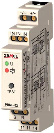 PBM-02/24V 24VAC/DC Przekaźnik bistabilny