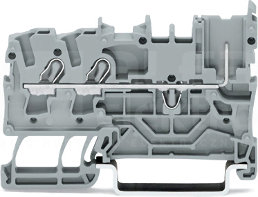 2022-1301 szary Złączka bazowa 2-prz/1-pin.X-COMS