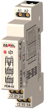 PEM-02/048 48VAC/DC 2x8A Przekaźnik elektromagnetyczny