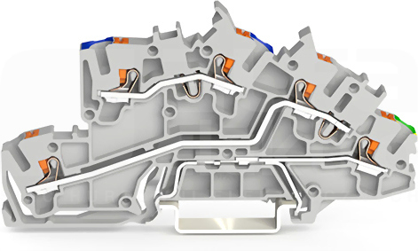 2203-7646 N/L/PE 2,5mm2 szary Złączka piętrowa