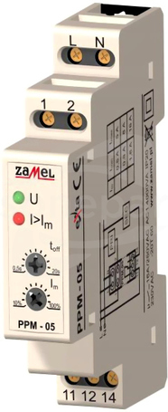 PPM-05/16 230VAC 1,6-16A Przekaźnik priorytetowy