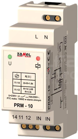 PRM-10 230VAC Przekaźnik rezystancyjny z sondą PTC
