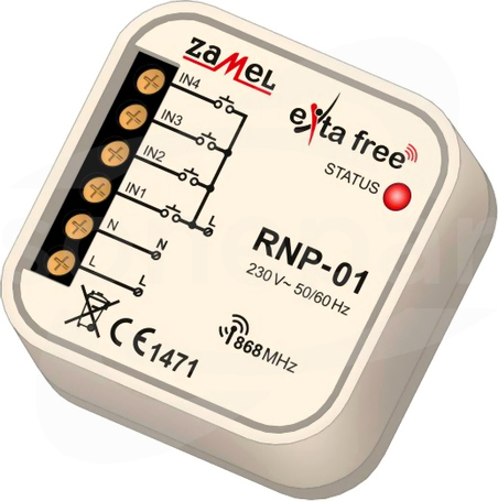 RNP-01 Radiowy nadajnik dopuszkowy 4-kan.