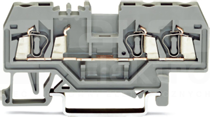 280-653 czerwony 2,5mm2 Złączka przelotowa 3-przew.