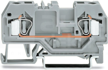 281-901 szary 4mm2 Złączka przelotowa