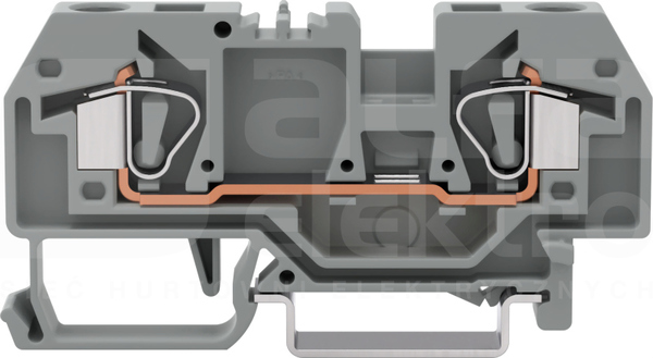 282-901 szara 6mm2 Złączka przelotowa