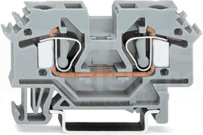 282-601 szara 6mm2 Złączka przelotowa