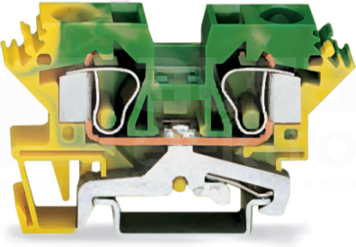 284-607 żółto-ziel.0,2-10mm2 Złączka przelotowa