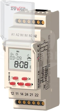 SDM-10 230VAC Sterownik dzwonka szkolnego
