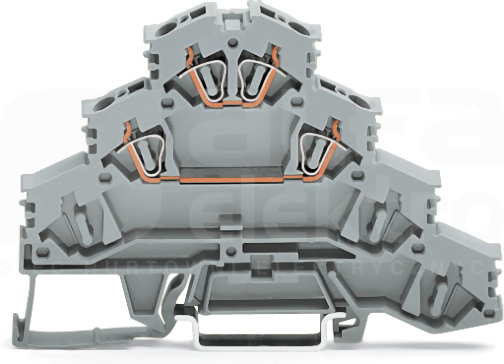 281-531 szara 4mm2 Złączka
