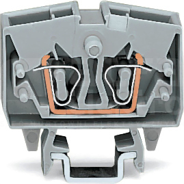 264-701 szara 2,5mm2 MINI Złączka przelotowa