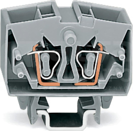 264-721 szara 2,5mm2 MINI Złączka przelot.4-przewodowa