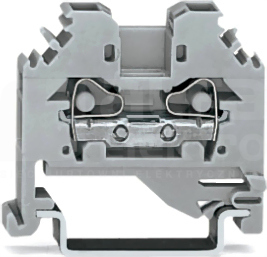281-101 szara 4mm2 Złączka przelotowa