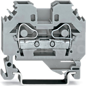 282-101 szara 6mm2 Złączka przelotowa