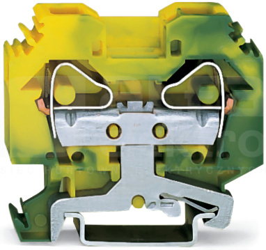 283-107 żółto-zielona 16mm2 Złączka przelotowa