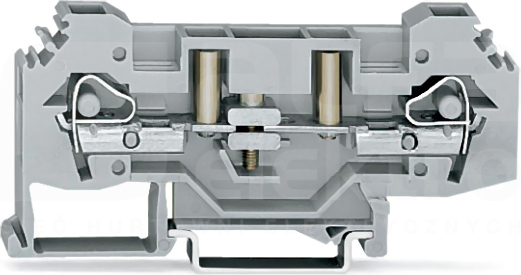 282-131 szary 6mm2 Zacisk szary pomiarowy