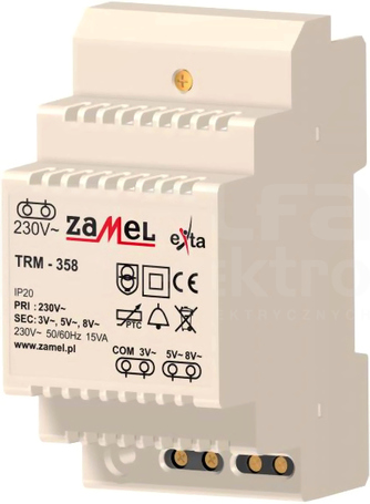 TRM-358 230/3/5/8VAC 15VA Transformator