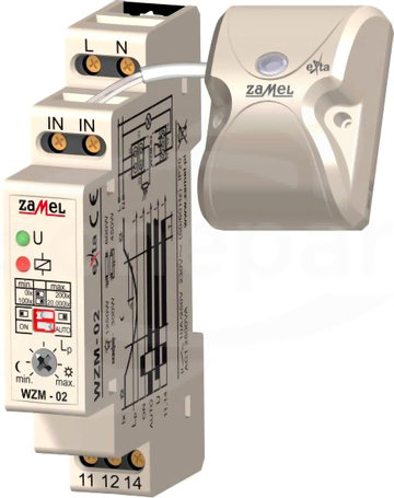 WZM-02/SOS 230VAC Wyłącznik zmierzchowy z sondą SOS-01