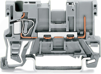 769-176 4mm2 szary Złączka bazowa 1-przewodowa