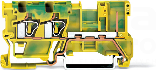 769-257 4mm2 żo Złączka bazowa 2-przew.