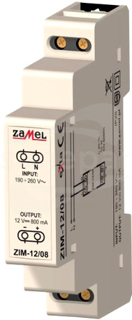 ZIM-12/08 12VDC 0,8A Zasilacz impulsowy