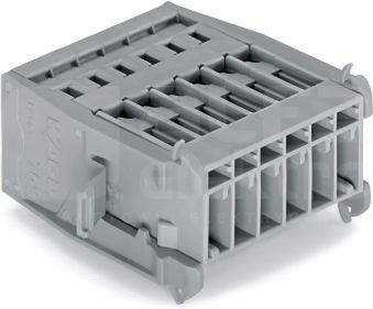 769-603/005-000 5mm szare Gniazdo pinowe 3-tory