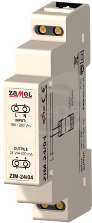ZIM-24/04 24VDC 0,4A Zasilacz impulsowy