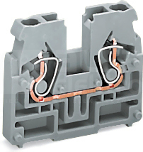 869-321 szary Złączka 2-przew.2,5mm2 wewnętrzna