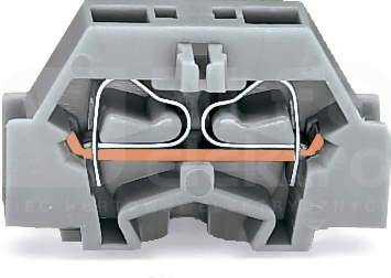 261-301 szara 2,5mm2 Złączka przelotowa