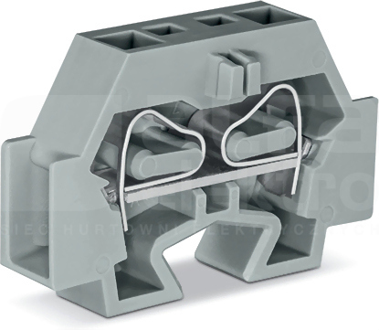 262-321 szara 4mm2 Złączka przelotowa krańcowa