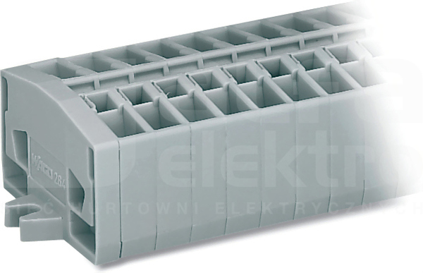 264-109 szara 2,5mm2 MINI Listwa zacisk.2-przew.9-tor